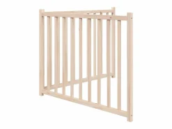 Clicnbuy Seguridad Para Mascotas|Puerta para perros plegable 2 paneles madera de abeto 160 cm