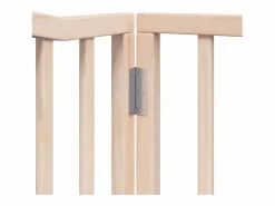 Puerta para perros plegable 6 paneles madera de álamo 480 cm^Clicnbuy Discount