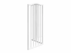 Clicnbuy Seguridad Para Mascotas|Puerta para perros plegable 3 paneles madera álamo blanca 150cm