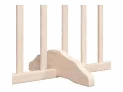 Puerta para perros plegable 10 paneles madera de álamo 800 cm^Clicnbuy Discount