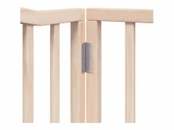 Puerta para perros plegable 10 paneles madera de álamo 800 cm^Clicnbuy Discount
