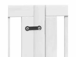 Puerta para perros plegable 3 paneles madera álamo blanca 300cm^Clicnbuy Online