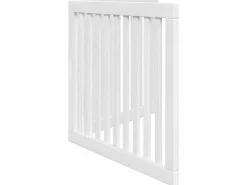 Puerta para perros plegable 2 paneles madera álamo blanca 160cm^Clicnbuy Best