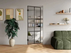 Puerta reversible de aluminio y vidrio templado sin marco - Alt. 204 x L83 cm - SEROTO^Vente-unique Hot