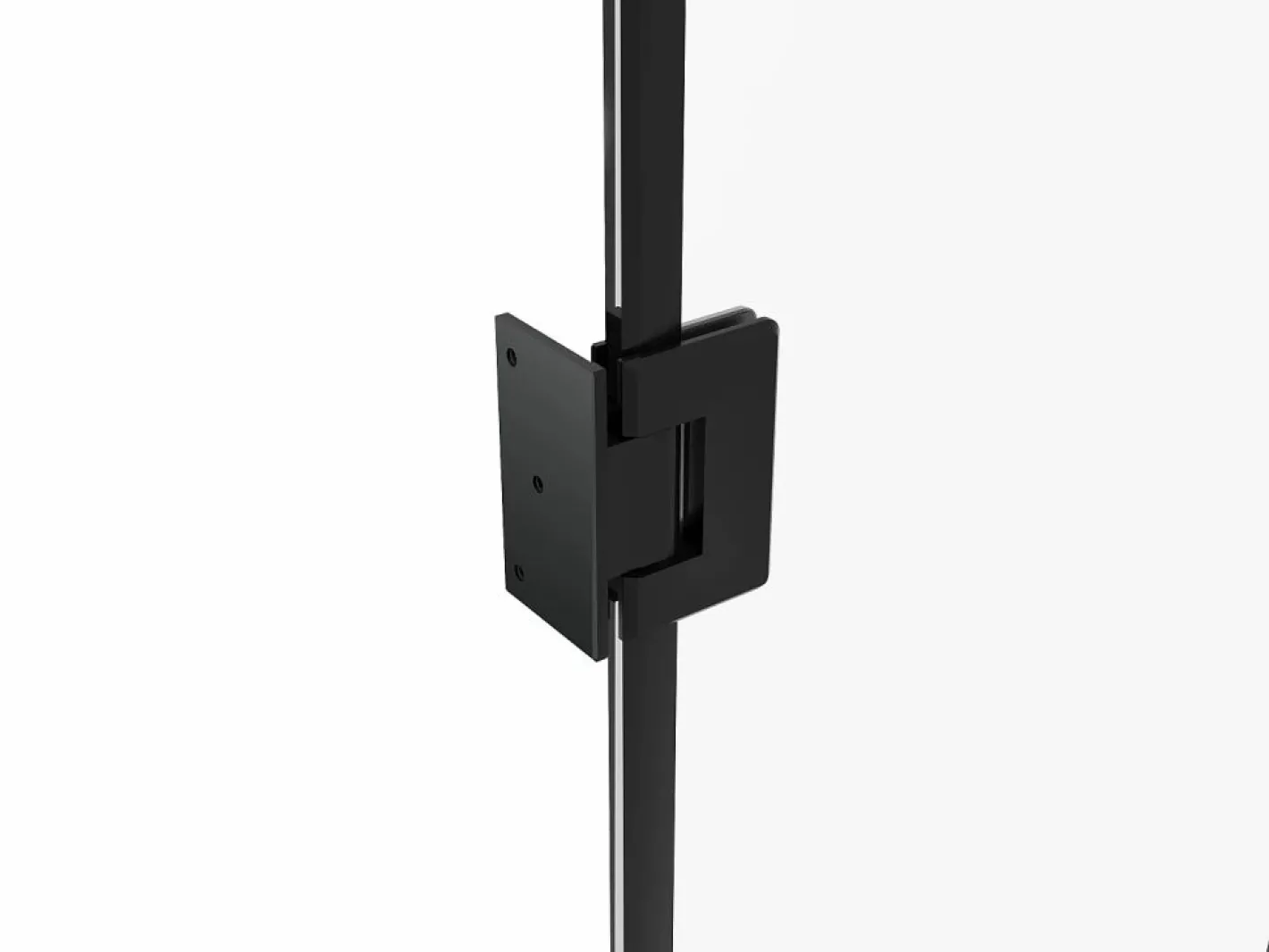 Puerta reversible de aluminio y vidrio templado sin marco - Alt. 204 x L93 cm - SEROTO^Vente-unique Best