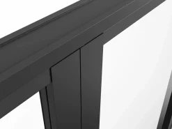 Puerta reversible de doble hoja - vidrio templado - 2 x Al 204 x An 83 cm - LOXTON^Vente-unique Hot