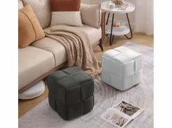 ADEC Accesorios De Almacenaje|Cesta|Puf Courdoruy diseño cuadrado 41x45x45 cm