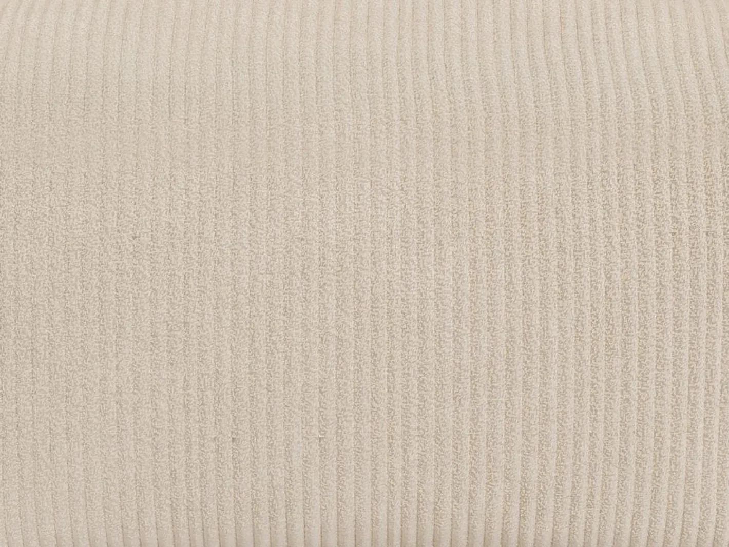 Vente-unique Puf de pana color estilo contemporáneo NOUMARA Beige Outlet