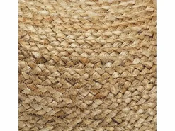 Puf hecho a mano 45 x 30 cm Yute Marru00f3n Outlet