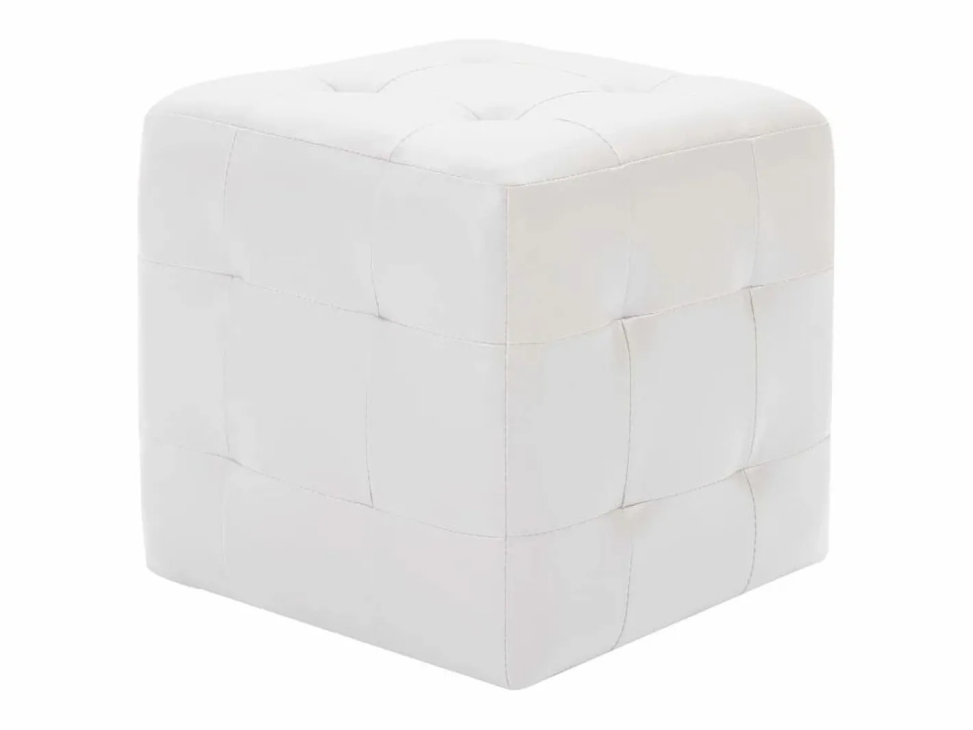 Reposapiés|Pufs 2 uds 30 x 30 x 30 cm Polipiel