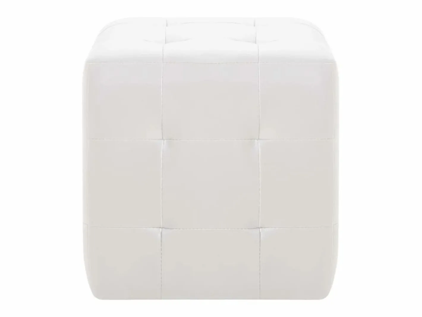 Reposapiés|Pufs 2 uds 30 x 30 x 30 cm Polipiel