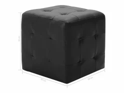 Pufs 2 uds 30 x 30 x 30 cm Polipiel^ Online