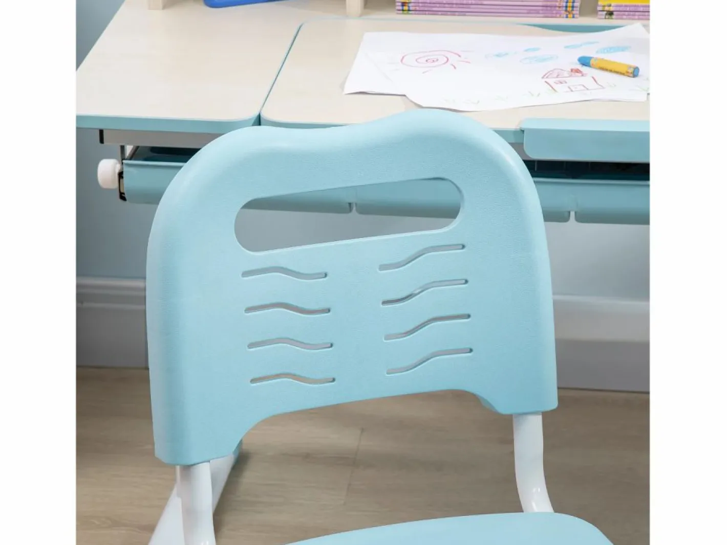 Homcom Mesa De Ordenador|Pupitre infantil 80x52x109 cm