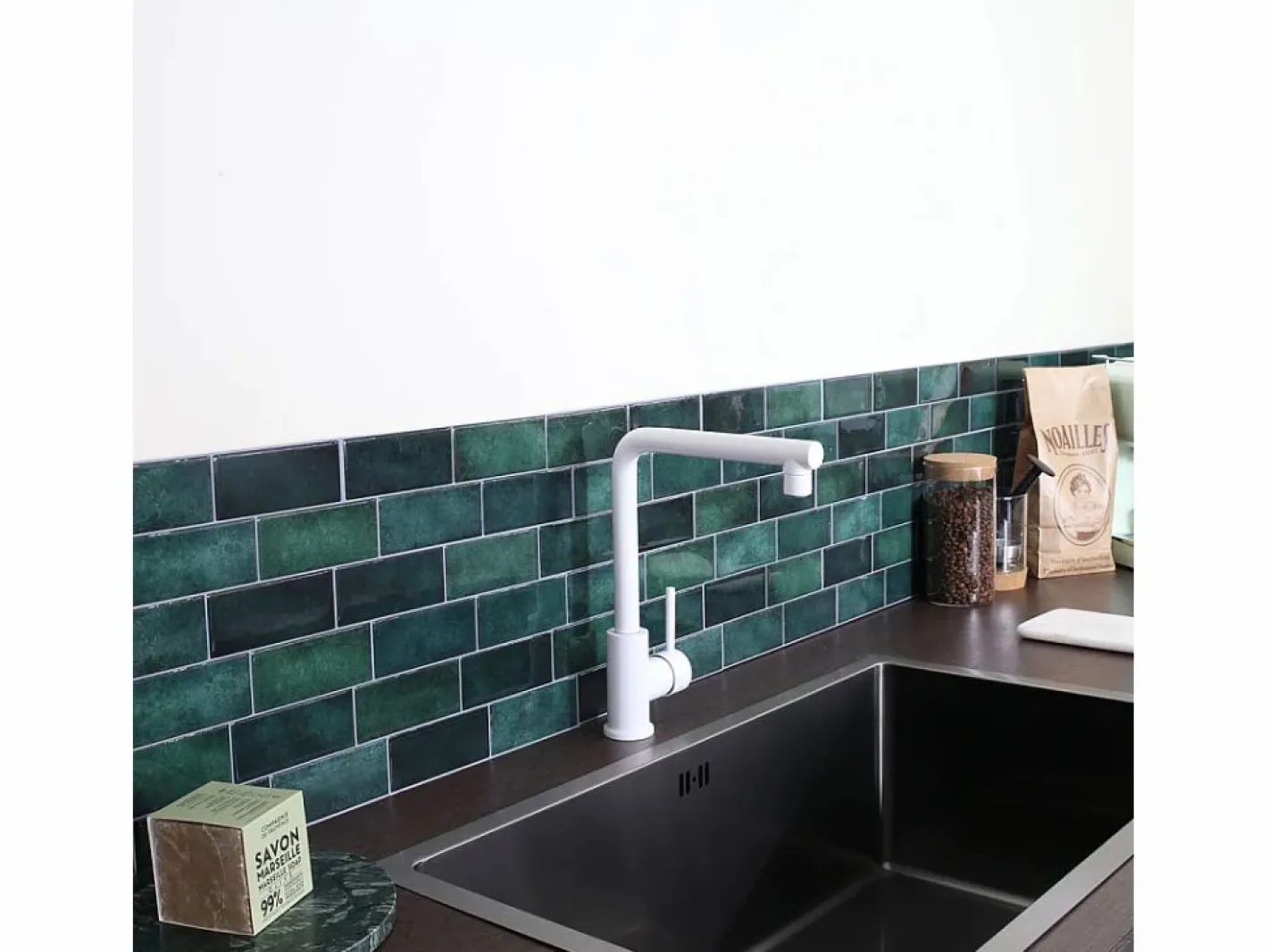 Essebagno Pure II mezclador para fregadero Blanco Discount