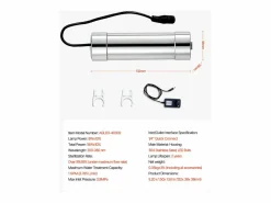 Grifo De Cocina|Purificador de Agua UV SucceBuy, Filtración Ultravioleta, Caudal de 3,785 l/min