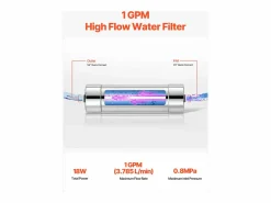 Grifo De Cocina|Purificador de Agua UV SucceBuy, Filtración Ultravioleta, Caudal de 3,785 l/min