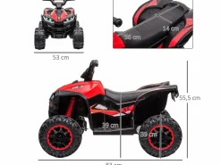 Homcom Mueble De Bebé|Quad eléctrico infantil 83x53x55.5 cm