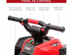 Homcom Mueble De Bebé|Quad eléctrico infantil 83x53x55.5 cm