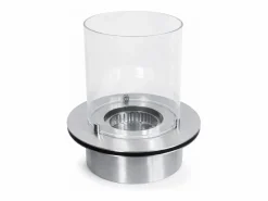 Quemador redondo con cristal para chimenea de bioetanol, biochimenea de acero inoxidable, 3 lt diámetro 35 cm^ Online