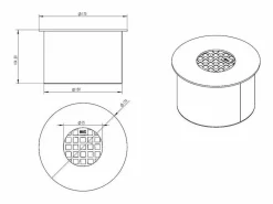 Quemador redondo para chimenea de bioetanol, acero inoxidable, 1,5 lt, diámetro 17 cm Plateado Online