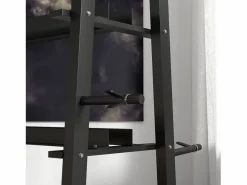 Rack para mancuernas de 3 niveles, capacidad de 200 kg, acero, (131 x 75 x 80 cm) Negro