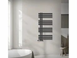 Radiador de baño EM Iron 500x1000 mm Antracita Conexión central en la parte inferior^LuxeBath Best