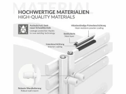 Radiador de Diseño Iron EM 600x1600 mm Conexión Central Inferior con Embellecedor^LuxeBath Clearance