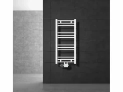 LuxeBath Toallero Eléctrico|Radiador de diseño no eléctrico Sahara, 400 x 800 mm, , conexión central