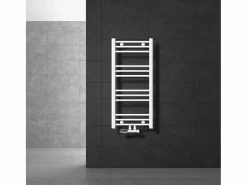 LuxeBath Radiador de diseño no eléctrico Sahara, 400 x 800 mm, , conexión central Blanco Clearance