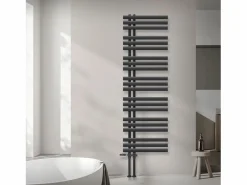 LuxeBath Radiador de panel antracita para baño 500x1600mm con conexión central al suelo Gris antracita Hot