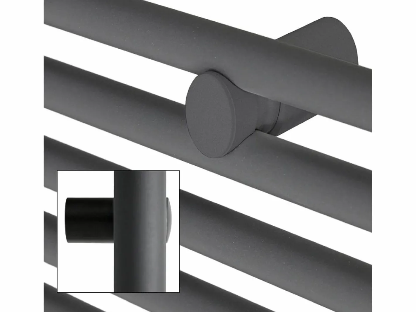 Radiador eléctrico con resistencia calefactora 900W, 500 x 1200 mm, antracita^LuxeBath Clearance