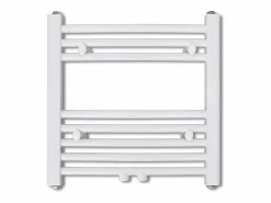 vidaxl Radiador toallero 480 x 480 mm conector lateral y central Blanco Hot
