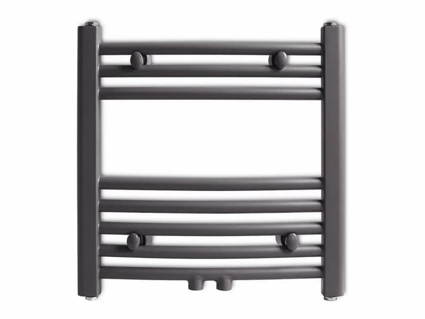 vidaxl Toallero Eléctrico|Radiador toallero de baño curvo 480x480 mm