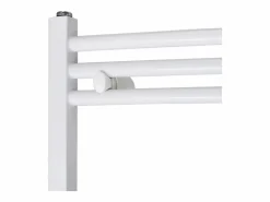vidaxl Radiador toallero de baño con rieles curvados 600 x 1160 mm Blanco Best