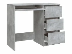 Garden Furniture Rand Dean Escritorio de madera contrachapada hormigón 90x45x76 cm Gris Hot