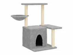Rascador para gatos con postes de sisal claro 83 cm^Clicnbuy Outlet