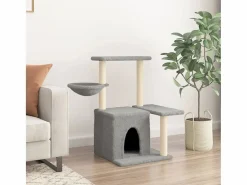 Rascador para gatos con postes de sisal claro 83 cm^Clicnbuy Outlet