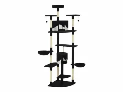 Clicnbuy Juego De Animales|Rascador para gatos con poste de sisal y blanco 203 cm