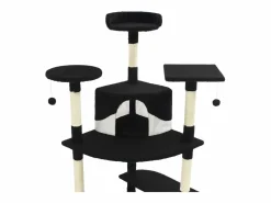 Clicnbuy Juego De Animales|Rascador para gatos con poste de sisal y blanco 203 cm