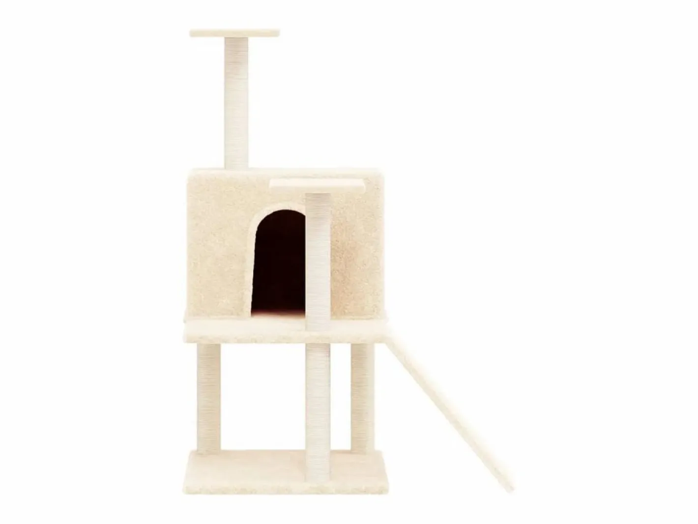 Rascador para gatos con postes de sisal 109 cm^Clicnbuy