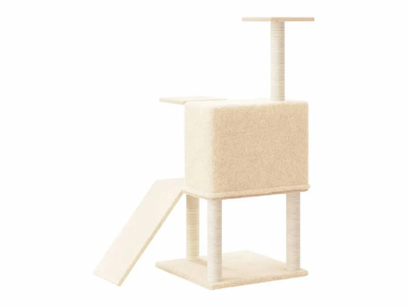 Rascador para gatos con postes de sisal 109 cm^Clicnbuy