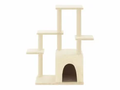 Clicnbuy Rascador para gatos con postes de sisal color 97,5 cm Crema Clearance