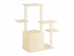 Clicnbuy Rascador para gatos con postes de sisal color 97,5 cm Crema Clearance