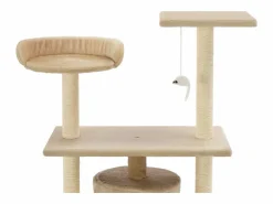Clicnbuy Rascador para gatos con postes rascadores de sisal 95 cm Beige