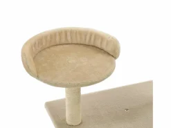 Clicnbuy Rascador para gatos con postes rascadores de sisal 95 cm Beige