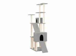 Rascador para gatos con postes de sisal claro 190 cm^Clicnbuy New