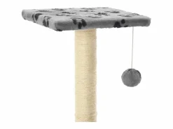 Clicnbuy Rascador para gatos con poste de sisal 65 cm huellas Gris Online