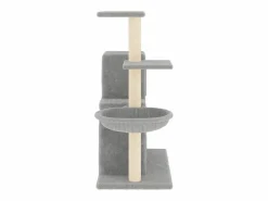 Clicnbuy Juego De Animales|Rascador para gatos con postes de sisal claro 83 cm
