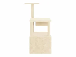 Clicnbuy Rascador para gatos con postes de sisal color 109,5 cm Crema New