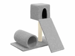 Clicnbuy Juego De Animales|Rascador para gatos con postes de sisal claro 59 cm
